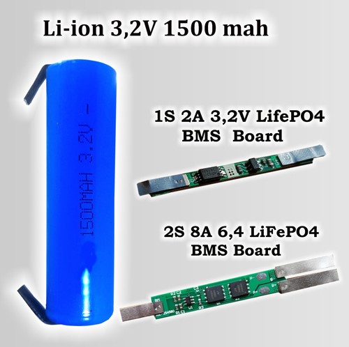 Batteria 1500 mah con - 3,2,
